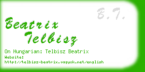 beatrix telbisz business card